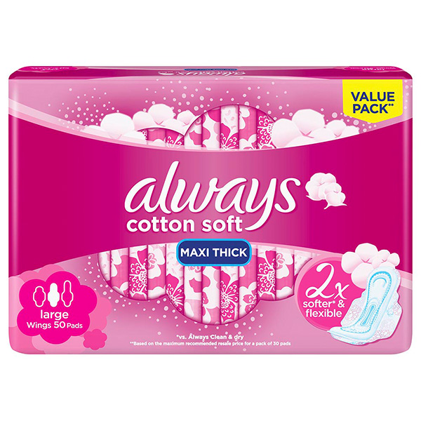Always Maxi Thick Large Wings 9 Pads